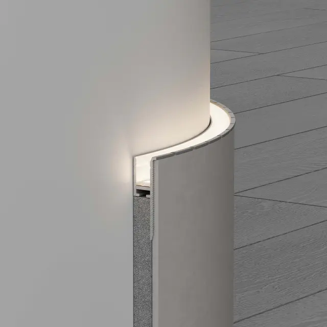 Профиль WALL-FANTOM-BENT-W10-SIDE-2000 ANOD, ракурс 4