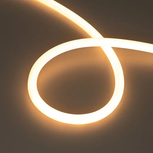 Гибкий неон MOONLIGHT-TOP-S-M560-D13mm 24V Warm2300 (13 W/m, IP65, 5m, wire x1, трос)