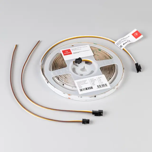 Светодиодная лента SPI-COB-X630-12mm 24V RGB-PX63 (11 W/m, IP20, 5m), ракурс 2