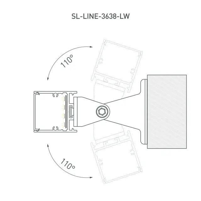 Профиль SL-LINE-3638-LW-3000 WHITE, ракурс 5