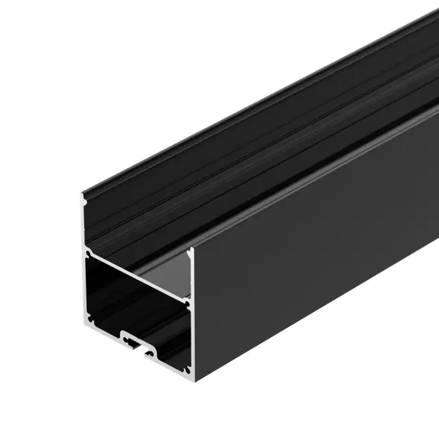 Профиль SL-LINE-5050-LW-3000 ANOD BLACK, ракурс 4
