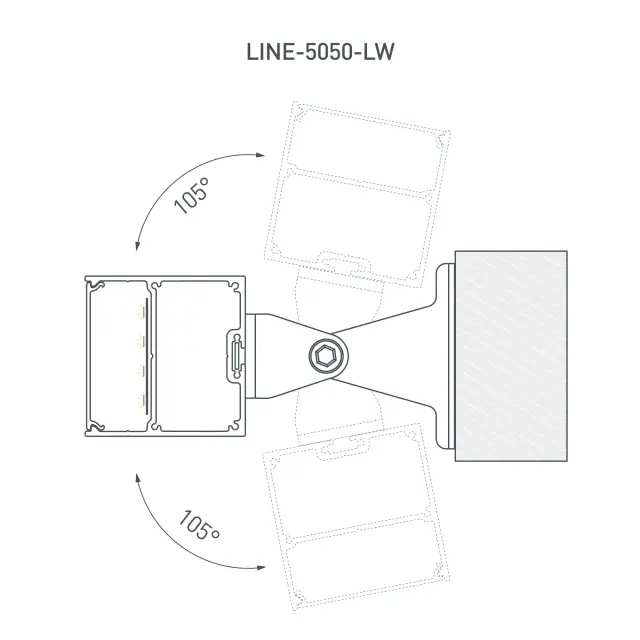 Профиль SL-LINE-5050-LW-3000 WHITE, ракурс 6