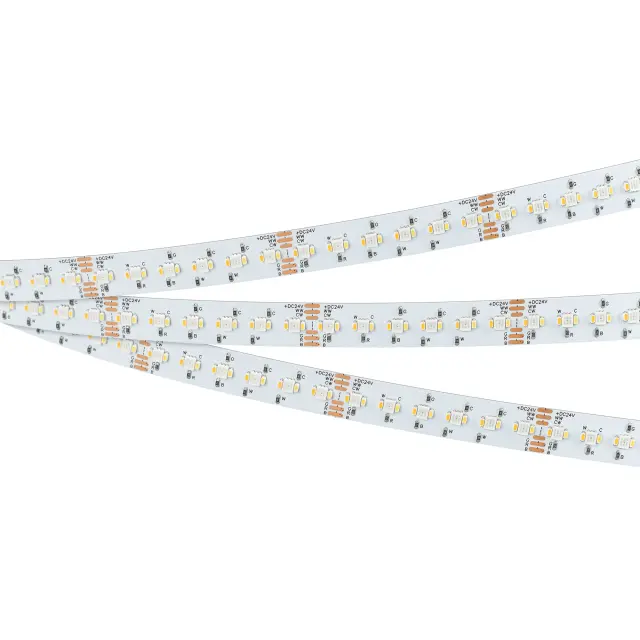 Светодиодная лента RT-AM360-12mm 24V RGBW-MIX (24 W/m, IP20, 2835/2210, 5m), ракурс 4