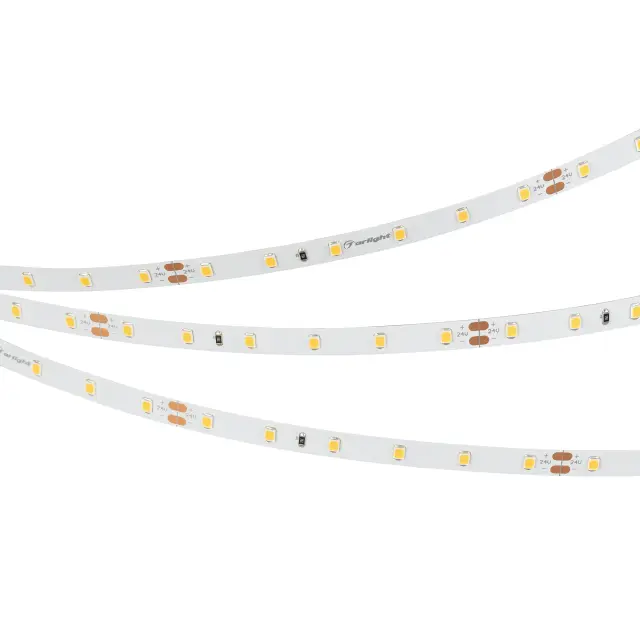 Светодиодная лента UL-A60-8mm 24V White6000 (7.2 W/m, IP20, 5m), ракурс 3