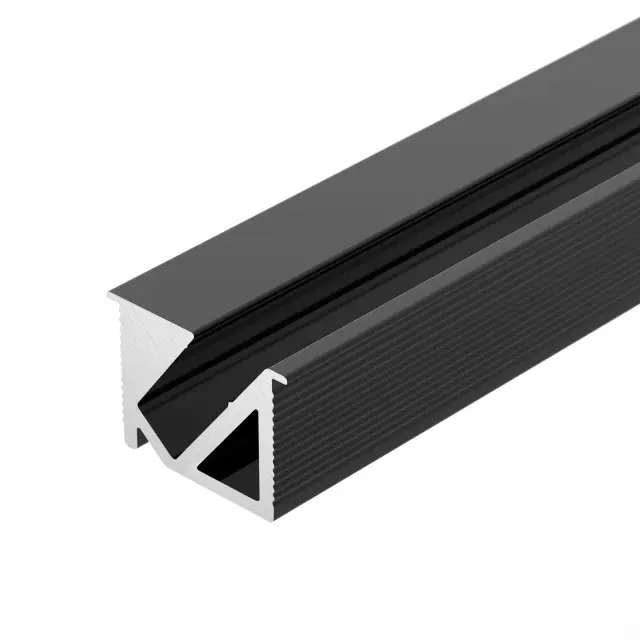 Профиль SL-BEVEL-H10-F14-2000 ANOD BLACK, ракурс 3