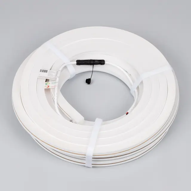 Гибкий неон MOONLIGHT-SIDE-X280-20x20mm 24V Warm2700 (10 W/m, IP67, 15m, wire x1), ракурс 3