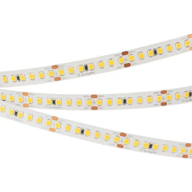 Светодиодная лента UL-A168-10mm 24V White6000 (17 W/m, IP20, 5m), ракурс 3