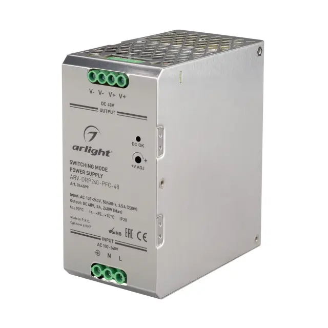 Блок питания ARV-DRP240-PFC-48 (48V, 5A, 240W)