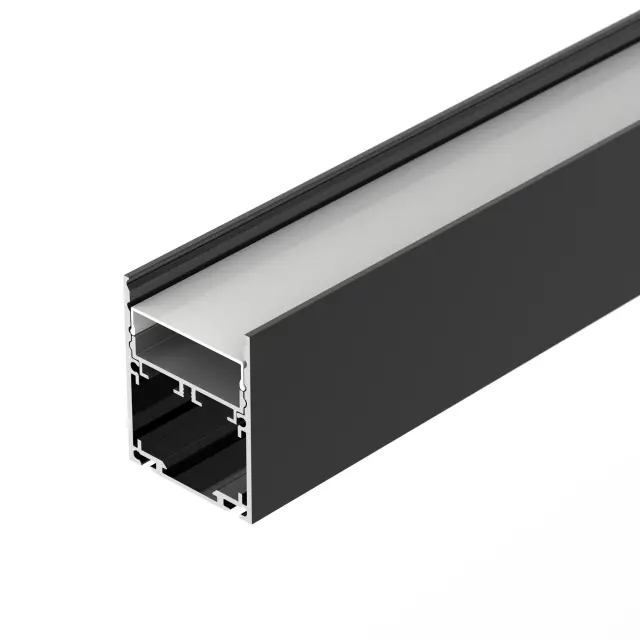 Профиль SL-LINE-4050-3L-2000 ANOD BLACK, ракурс 3