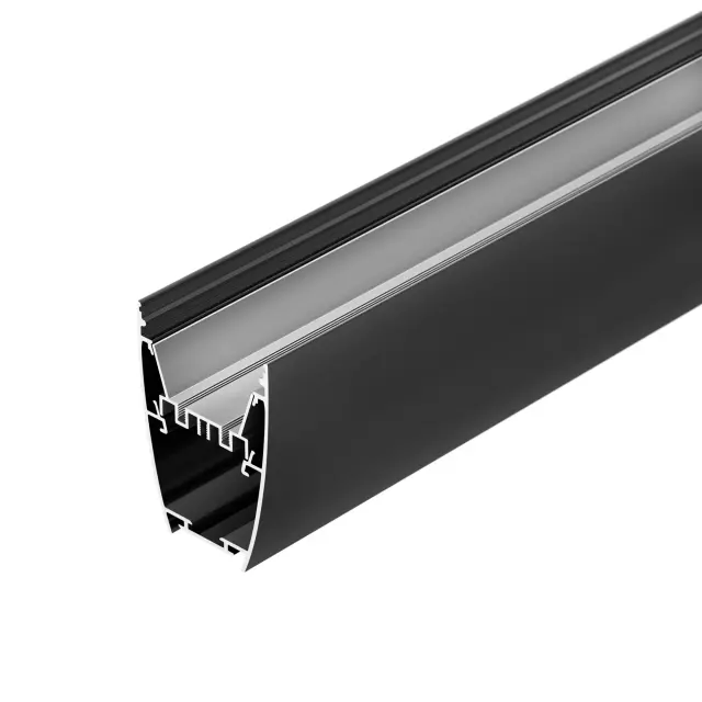 Профиль LINE-5075-U-HONEYCOMB-2000 BLACK, ракурс 5