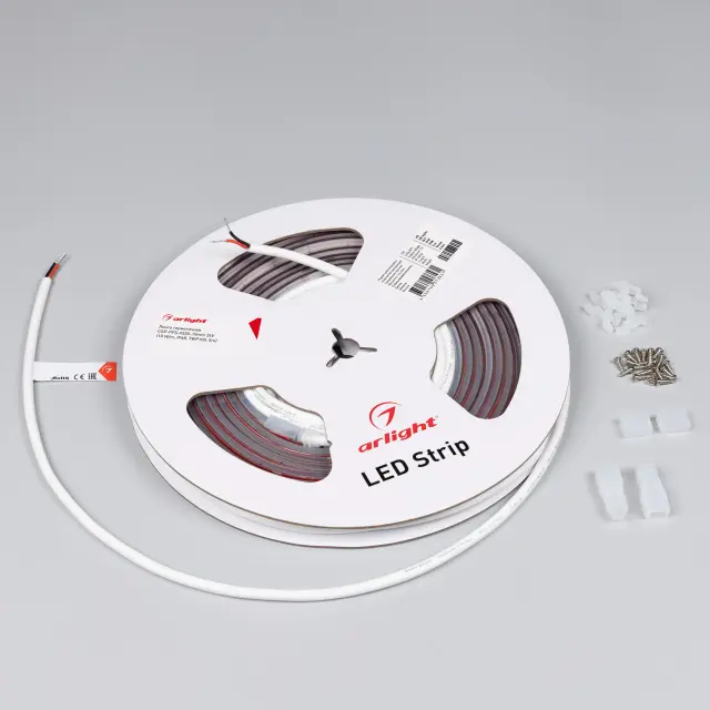 Светодиодная лента герметичная CSP-PFS-X320-10mm 24V Day4000 (10 W/m, IP68, TWP100, 5m), ракурс 3