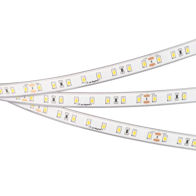 Светодиодная лента герметичная RTW-PS-A80-12mm 24V Warm2700 (4.8 W/m, IP67, TWP100, 5m), ракурс 2