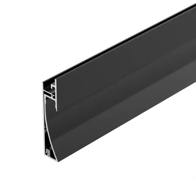 Профиль PLINTUS-H58-F-2000 BLACK, ракурс 2