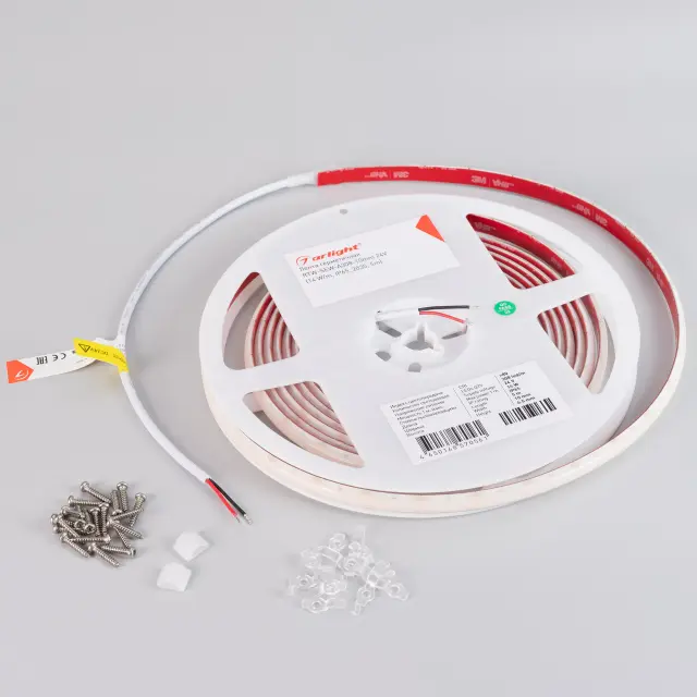 Светодиодная лента герметичная RTW-SEW-A308-10mm 24V Warm2700 (14 W/m, IP65, 2835, 5m), ракурс 3