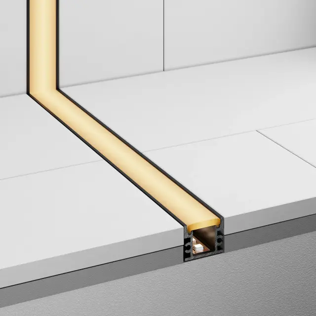 Профиль FLOOR18-H15-3000 ANOD BLACK, ракурс 4