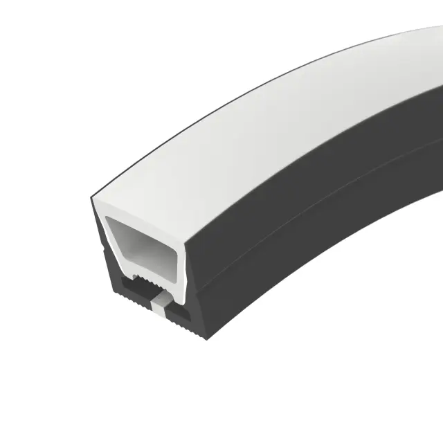 Силиконовый профиль WPH-FLEX-1616-TOP-S11-5m BLACK