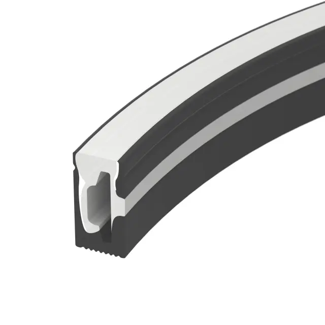 Силиконовый профиль WPH-FLEX-0612-SIDE-S8-5m BLACK