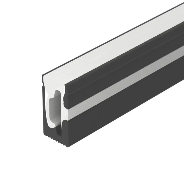 Силиконовый профиль WPH-FLEX-0612-SIDE-S8-5m BLACK, ракурс 2