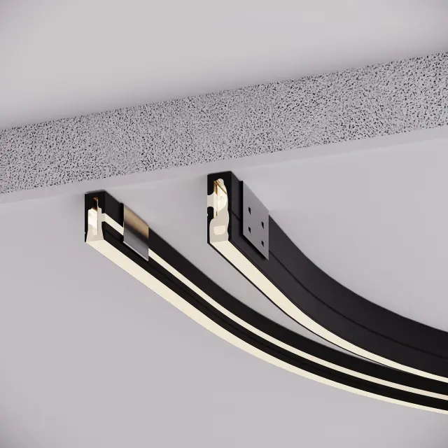 Силиконовый профиль WPH-FLEX-0612-SIDE-S8-5m BLACK, ракурс 4