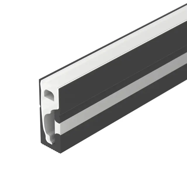 Силиконовый профиль WPH-FLEX-0616-SIDE-S9-5m BLACK, ракурс 2