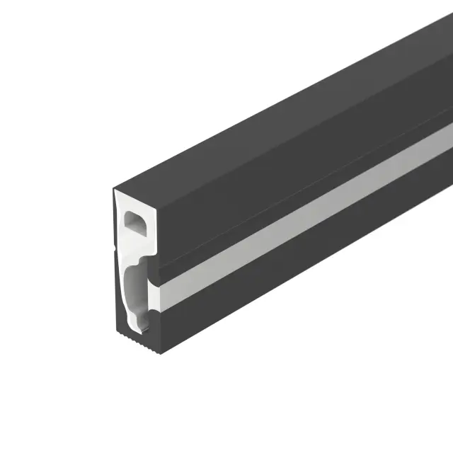 Силиконовый профиль WPH-FLEX-0616-SIDE-S9-5m FULL BLACK, ракурс 2