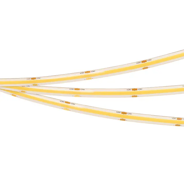Светодиодная лента герметичная COB-SE-X480-8mm 24V Day4000 (10 W/m, IP65, 5m), ракурс 2