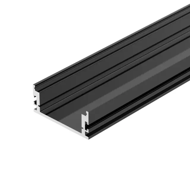 Профиль FLOOR60-H26-3000 ANOD BLACK, ракурс 2
