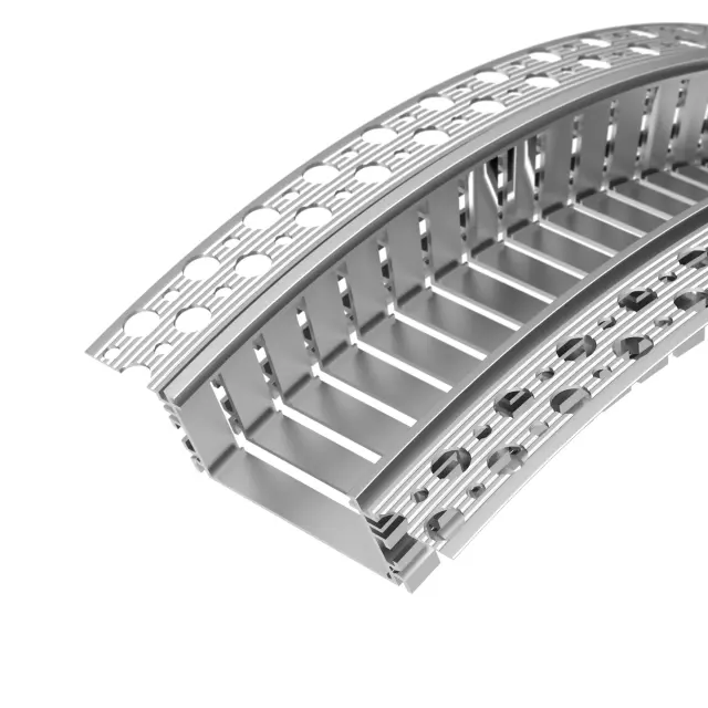 Профиль FANTOM-BENT-W49-TOP-2000 ANOD, ракурс 2