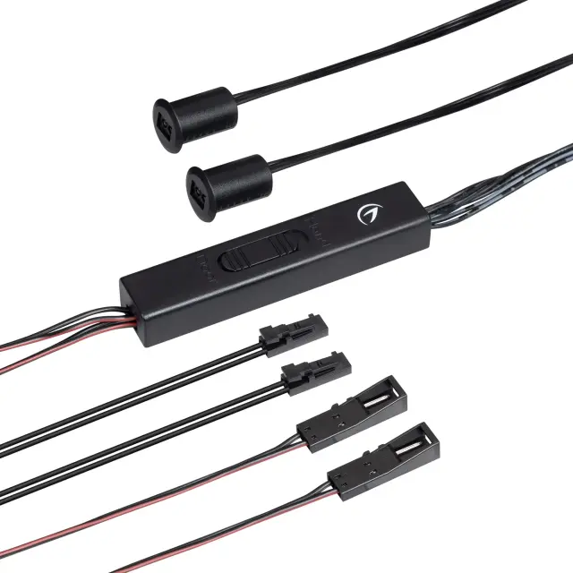ИК-датчик SR-PRIME-RECESSED-IRD/H-R11-BK (12-24V, 48-96W, DOOR/HAND)