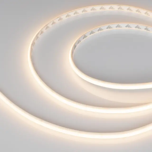 Светодиодная лента герметичная MICROLED-PW-M288-10mm 24V Warm3000 (12 W/m, IP66, 2216, 5m)