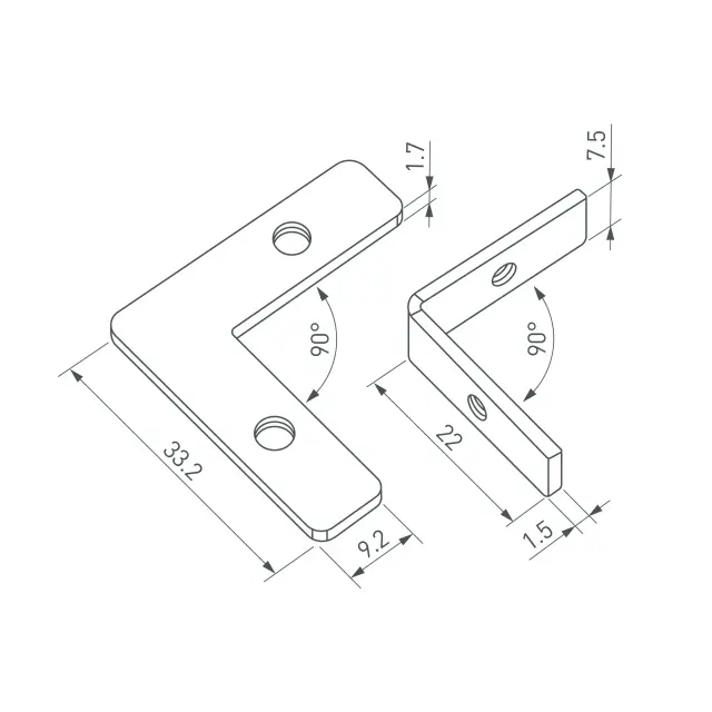 Соединитель профиля LINE-6070-90 Set, ракурс 2