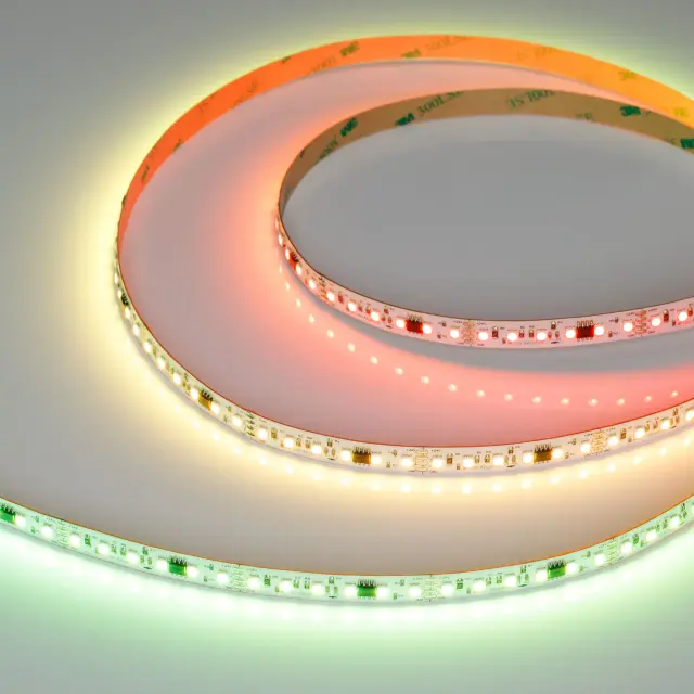 Светодиодная лента SPI-A120-10mm 24V RGB-PX6-BPT (23 W/m, IP20, 2835, 5m), ракурс 4