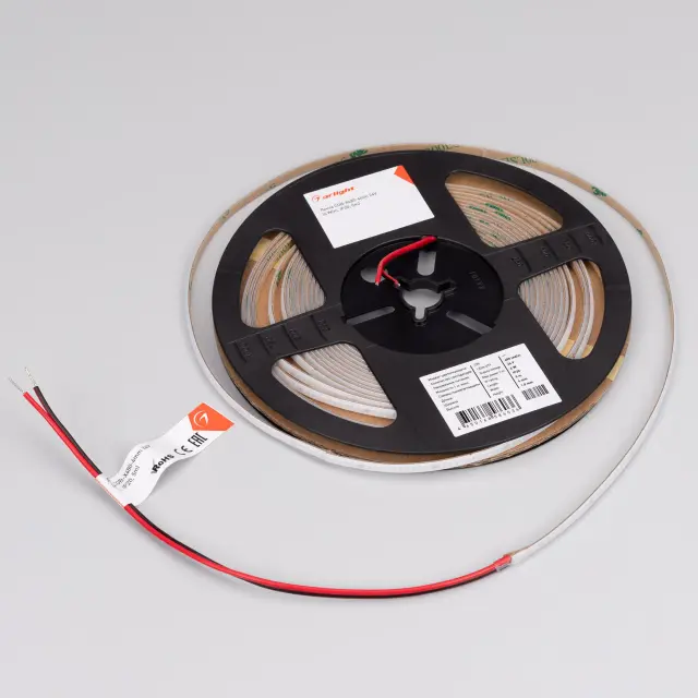 Светодиодная лента COB-X480-4mm 24V Green (4 W/m, IP20, 5m), ракурс 3