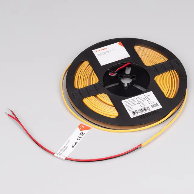 Светодиодная лента COB-X480-4mm 24V Gold (4 W/m, IP20, 5m), ракурс 4