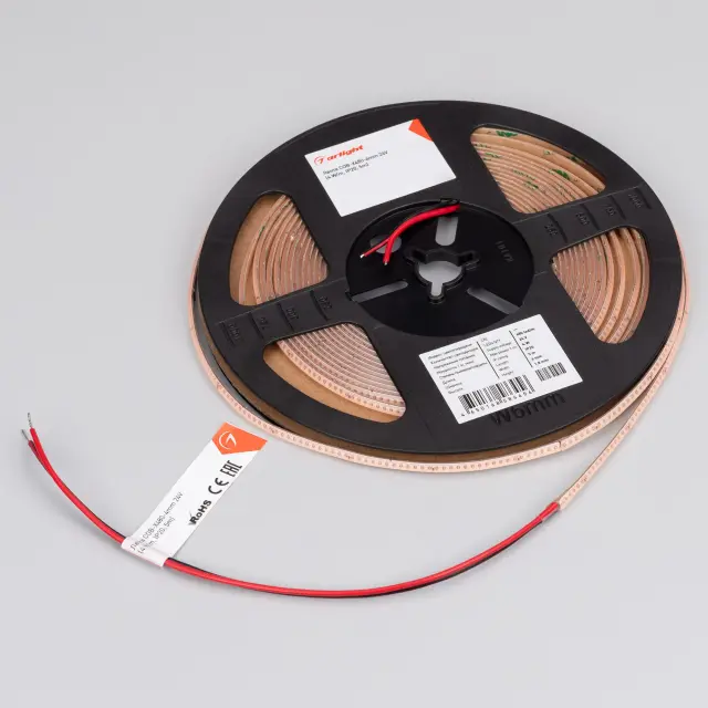 Светодиодная лента COB-X480-4mm 24V Violet (4 W/m, IP20, 5m), ракурс 4