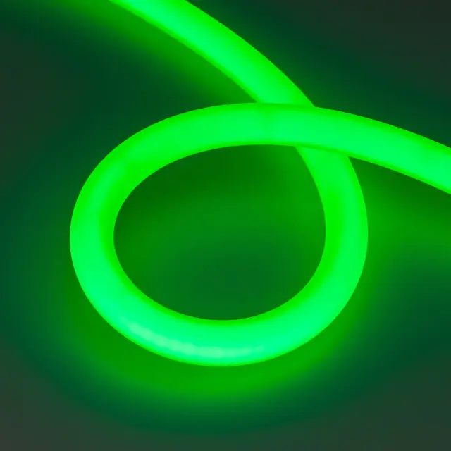 Гибкий неон MOONLIGHT-BLACK-SIDE-G280-D25mm 24V RGB 360deg (14.4 W/m, IP65, 3m, wire x1), ракурс 4