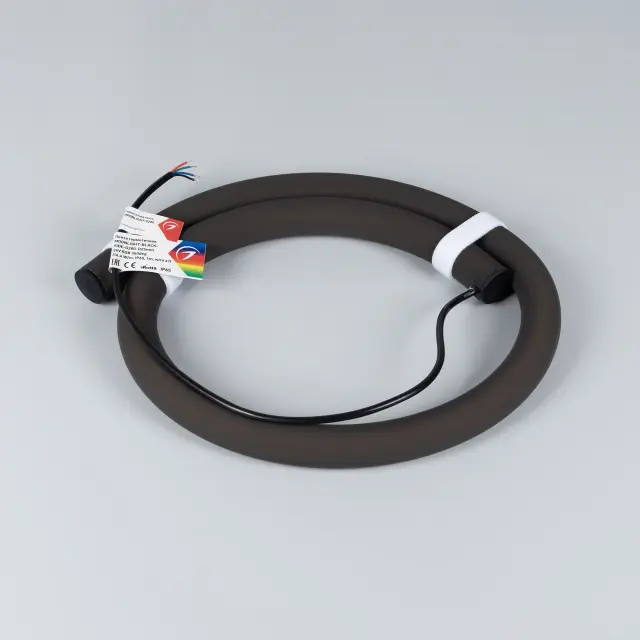 Гибкий неон MOONLIGHT-BLACK-SIDE-G280-D25mm 24V RGB 360deg (14.4 W/m, IP65, 1m, wire x1), ракурс 5