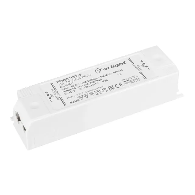 Блок питания ARV-SP-24030-PFC-A (24V, 1.25A, 30W)