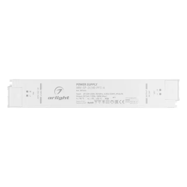 Блок питания ARV-SP-24180-PFC-A (24V, 7.5A, 180W), ракурс 2