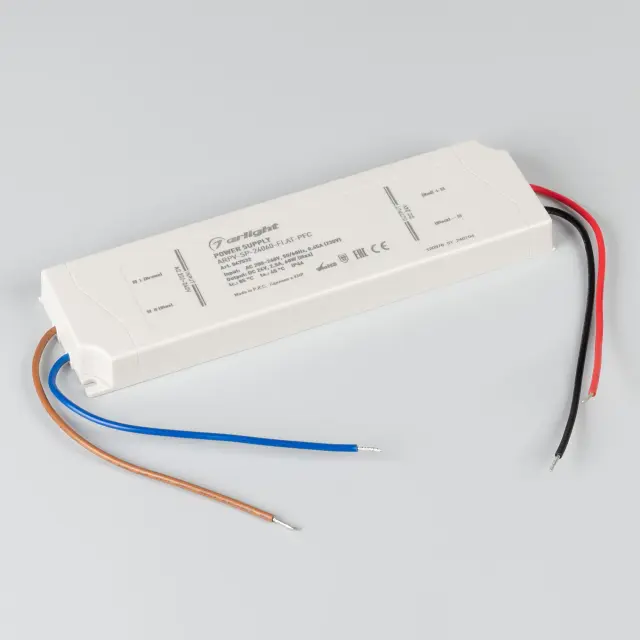 Блок питания ARPV-SP-24060-FLAT-PFC (24V, 2.5A, 60W), ракурс 2