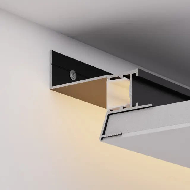 Профиль CEIL-S18-SHADOW-SIDE-3000 BLACK, ракурс 5