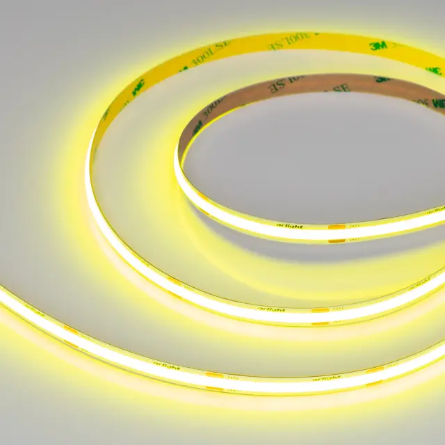 Светодиодная лента COB-X480-8mm 24V Yellow Volt (8 W/m, IP20, 5m)