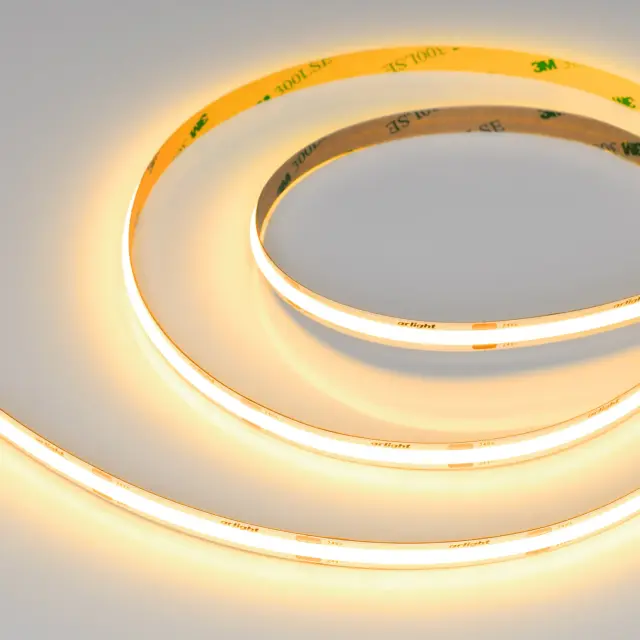 Светодиодная лента COB-X480-8mm 24V Gold (8 W/m, IP20, 5m)