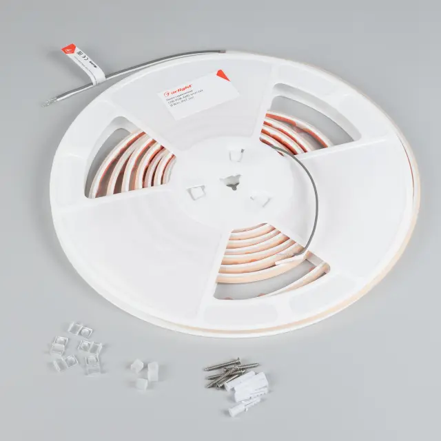 Светодиодная лента герметичная COB-PSW-X480-6mm 24V Day4000 (8 W/m, IP67, 5m), ракурс 4
