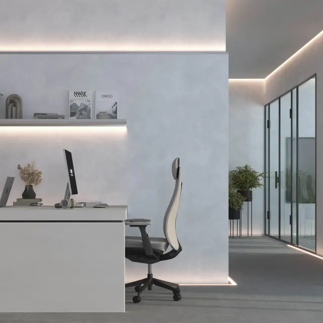 Светодиодная лента UL-A240-10mm 24V White6000 (19 W/m, IP20, 5m), ракурс 4