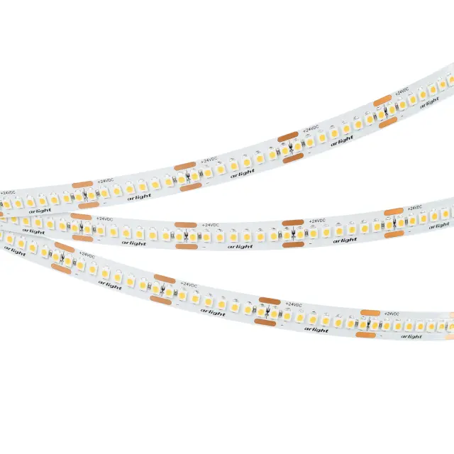 Светодиодная лента UL-A240-10mm 24V Day4000 (19 W/m, IP20, 5m), ракурс 3