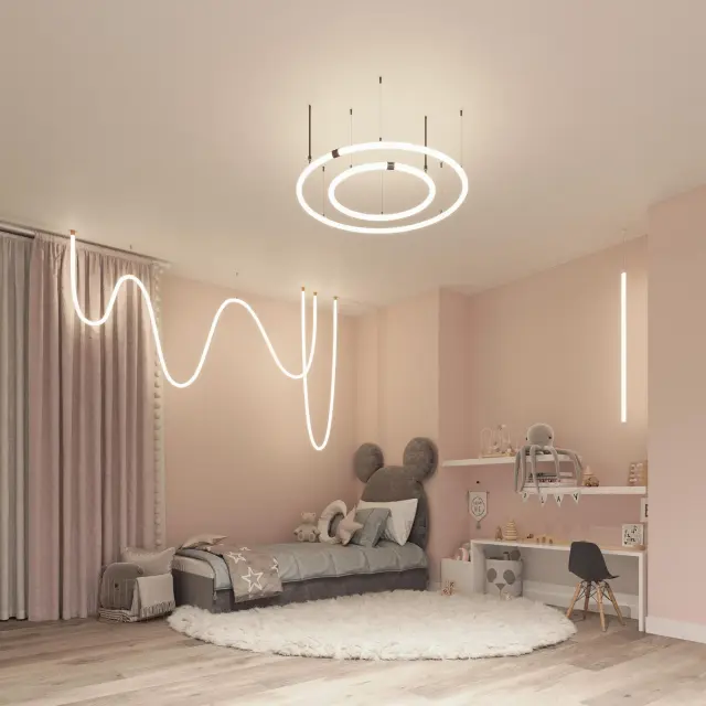 Крепление MOONLIGHT-VT-CEILING-D25 Gold, ракурс 2
