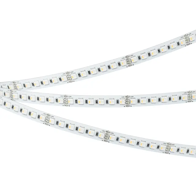 Светодиодная лента RT-H120-10mm 24V RGBW-White-4-in-1 (25 W/m, IP20, 4040, 5m), ракурс 3