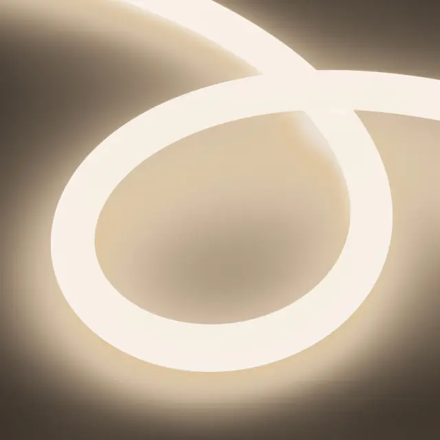 Гибкий неон MOONLIGHT-TOP-GM384-D40mm 24V RGBW-Day 360deg (17.2 W/m, IP65, 5m, wire x1), ракурс 4