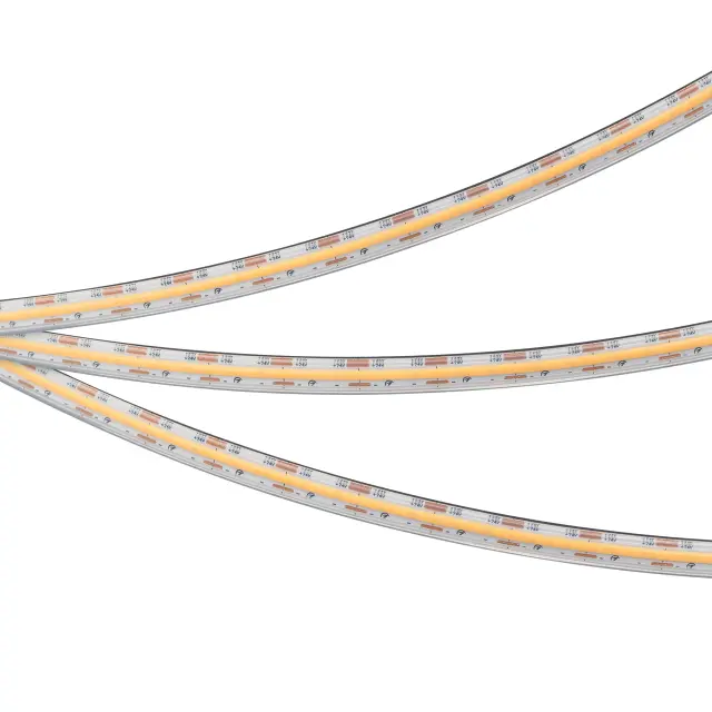 Светодиодная лента герметичная COB-PS-X560-12mm 24V White6000 (9.6 W/m, IP67, 10m), ракурс 3